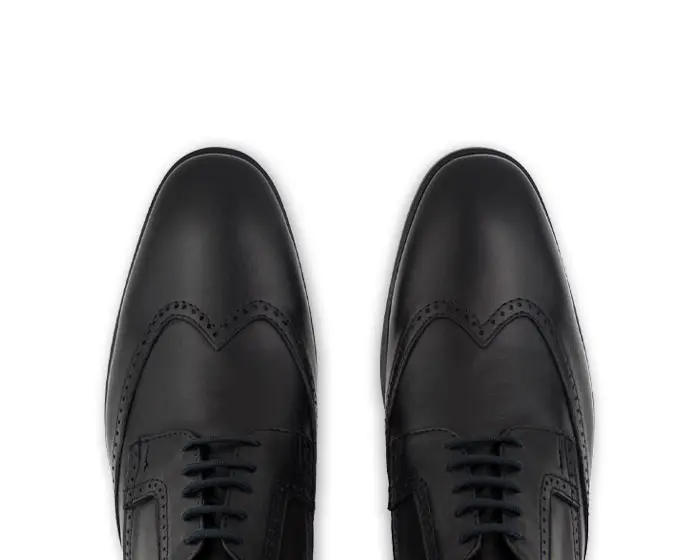Zapatos de piel Dolancy modelo 221 Negro, vistos desde arriba