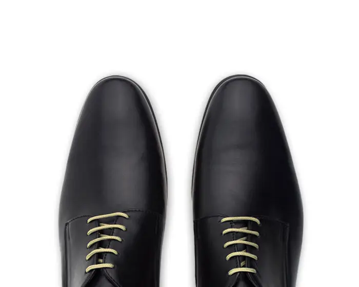Zapatos de piel Dolancy modelo 040 Negro Natu, vistos desde arriba